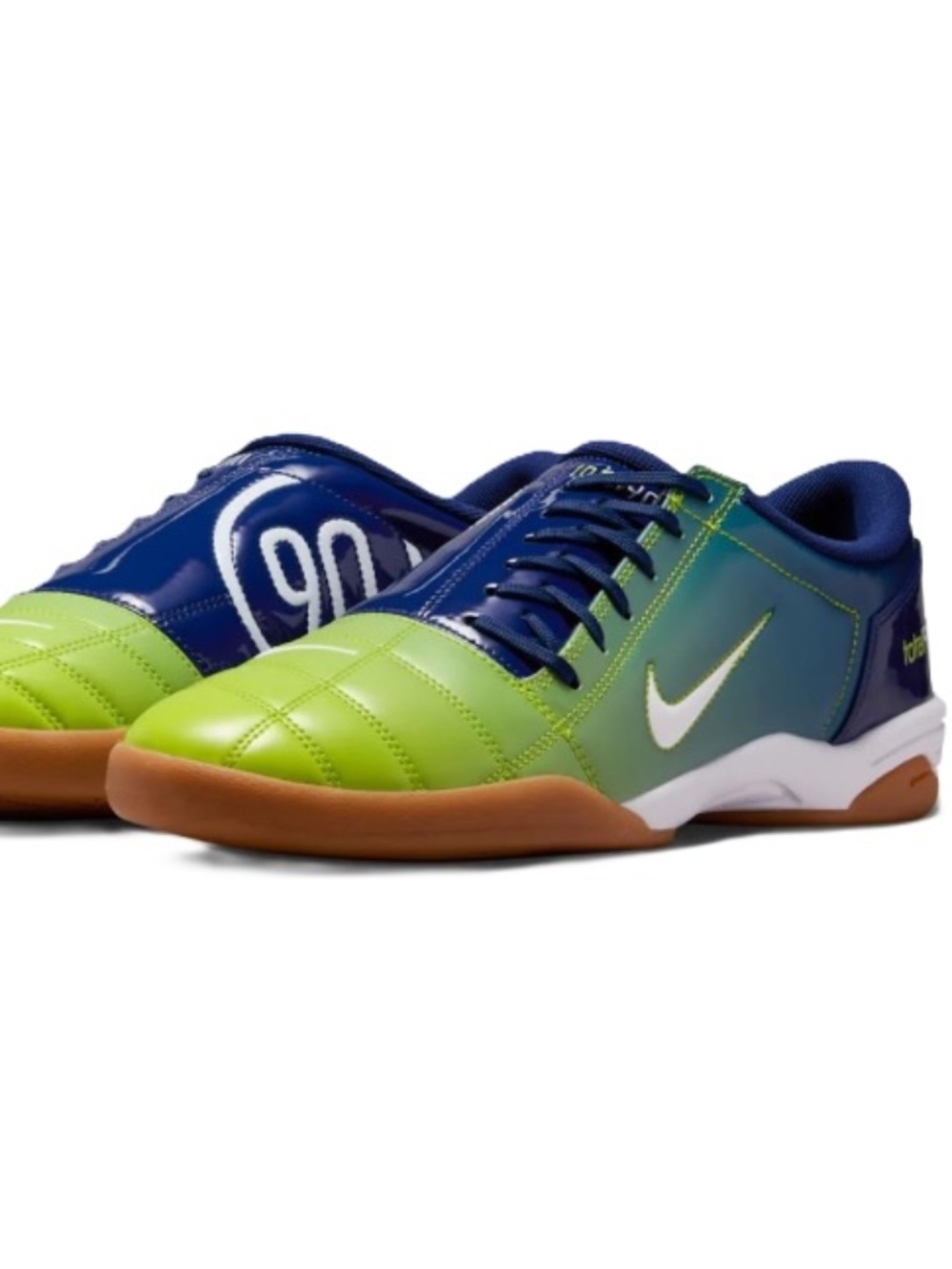 new men's 8 nike total 90 III IH2230-400 sprite blue void atomic green/gum